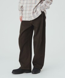 カーブ ワイド ストレート デニムパンツ
