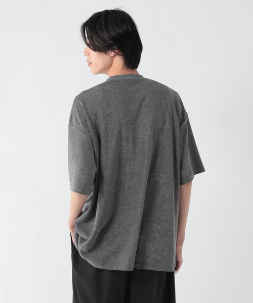 GEORGE'S(ジョージズ)の「パイルヘンリーTシャツ(Tシャツ/カットソー・メンズ・チャコールグレー/ネイビー・MEDIUM/LARGE)」の5枚目の写真