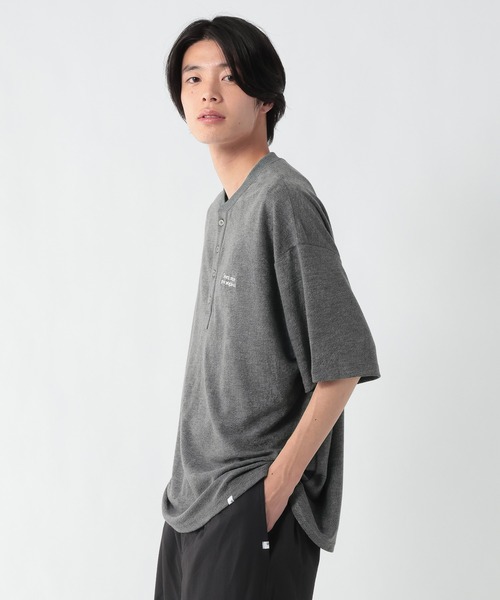 GEORGE'S(ジョージズ)の「パイルヘンリーTシャツ(Tシャツ/カットソー・メンズ・チャコールグレー/ネイビー・MEDIUM/LARGE)」の6枚目の写真
