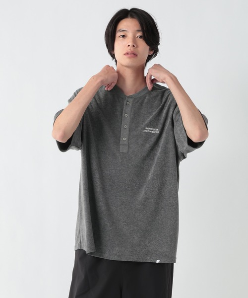 GEORGE'S(ジョージズ)の「パイルヘンリーTシャツ(Tシャツ/カットソー・メンズ・チャコールグレー/ネイビー・MEDIUM/LARGE)」の7枚目の写真