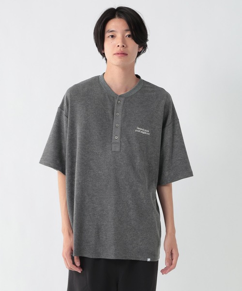 GEORGE'S(ジョージズ)の「パイルヘンリーTシャツ(Tシャツ/カットソー・メンズ・チャコールグレー/ネイビー・MEDIUM/LARGE)」の8枚目の写真