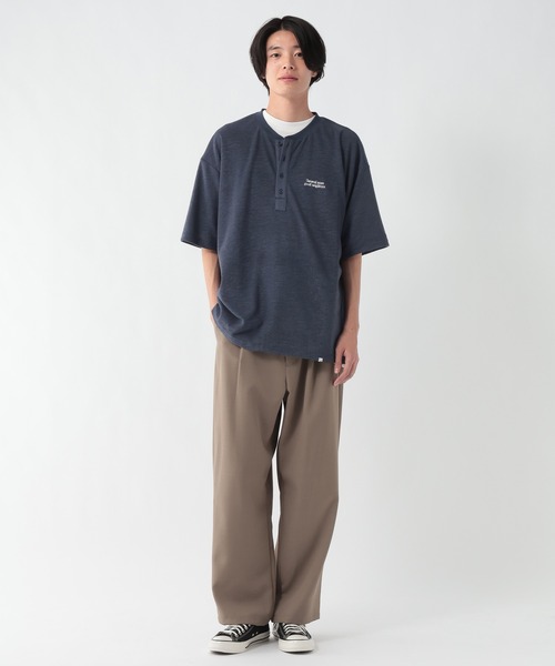 GEORGE'S(ジョージズ)の「パイルヘンリーTシャツ(Tシャツ/カットソー・メンズ・チャコールグレー/ネイビー・MEDIUM/LARGE)」の9枚目の写真