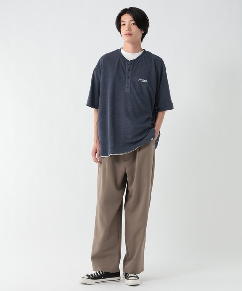 GEORGE'S(ジョージズ)の「パイルヘンリーTシャツ(Tシャツ/カットソー・メンズ・チャコールグレー/ネイビー・MEDIUM/LARGE)」の13枚目の写真