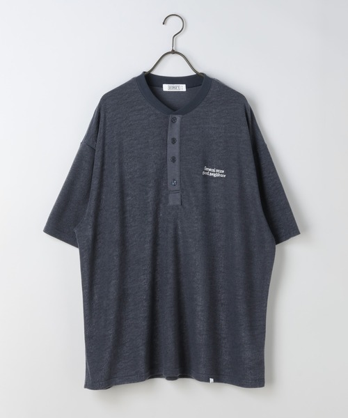GEORGE'S(ジョージズ)の「パイルヘンリーTシャツ(Tシャツ/カットソー・メンズ・チャコールグレー/ネイビー・MEDIUM/LARGE)」の19枚目の写真