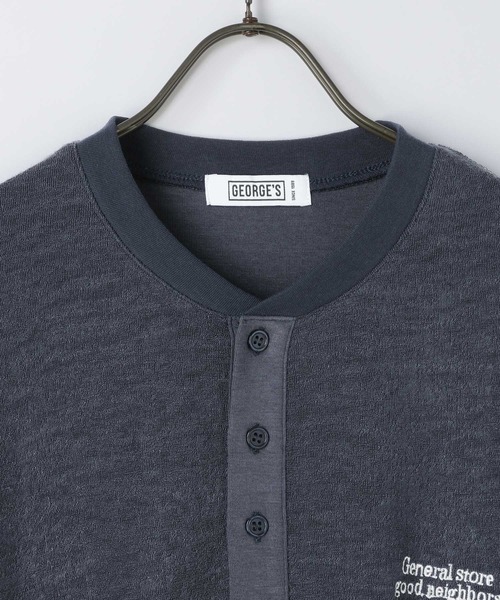 GEORGE'S(ジョージズ)の「パイルヘンリーTシャツ(Tシャツ/カットソー・メンズ・チャコールグレー/ネイビー・MEDIUM/LARGE)」の21枚目の写真