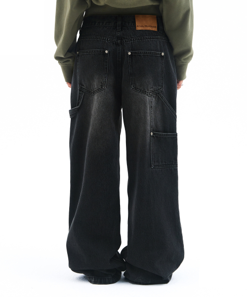 AMESWORLDWIDE(アメスワールドワイド)の「SEMIWIDE DENIM PANTS BLACK(デニムパンツ・レディース・その他・SMALL/MEDIUM/LARGE)」の3枚目の写真