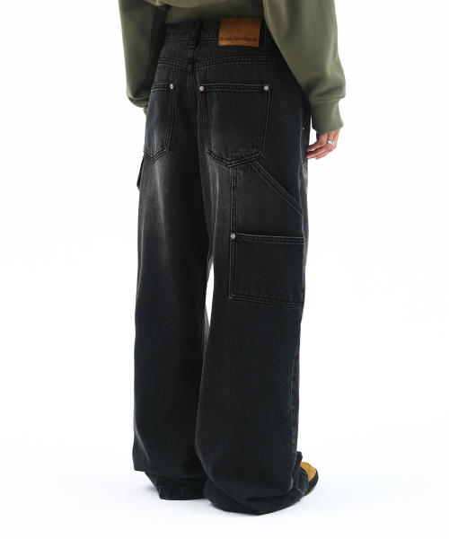 AMESWORLDWIDE(アメスワールドワイド)の「SEMIWIDE DENIM PANTS BLACK(デニムパンツ・レディース・その他・SMALL/MEDIUM/LARGE)」の4枚目の写真
