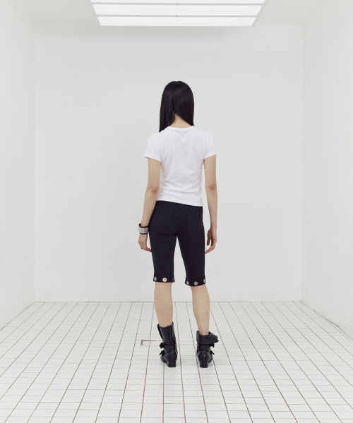 SETUP-EXE(セットアップイーエックスイー)の「1004 TAPE TOP / WHITE(Tシャツ/カットソー・レディース・その他・OS)」の4枚目の写真
