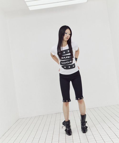 SETUP-EXE(セットアップイーエックスイー)の「1004 TAPE TOP / WHITE(Tシャツ/カットソー・レディース・その他・OS)」の6枚目の写真