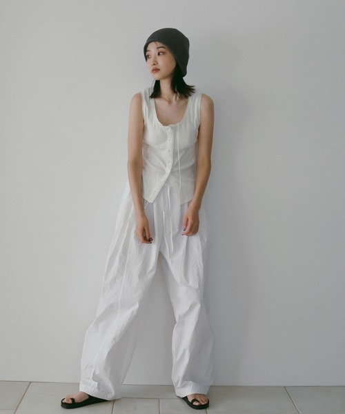 anuke(アンヌーク)の「anuke Cut Lace Tanktop(タンクトップ・レディース・ブラック/ホワイト・FREE)」の10枚目の写真