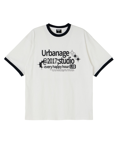 URBANAGE(アーバンエイジ)の「STUDIO リンガーオーバー半袖ホワイト(Tシャツ/カットソー・レディース・その他・MEDIUM/LARGE)」の8枚目の写真