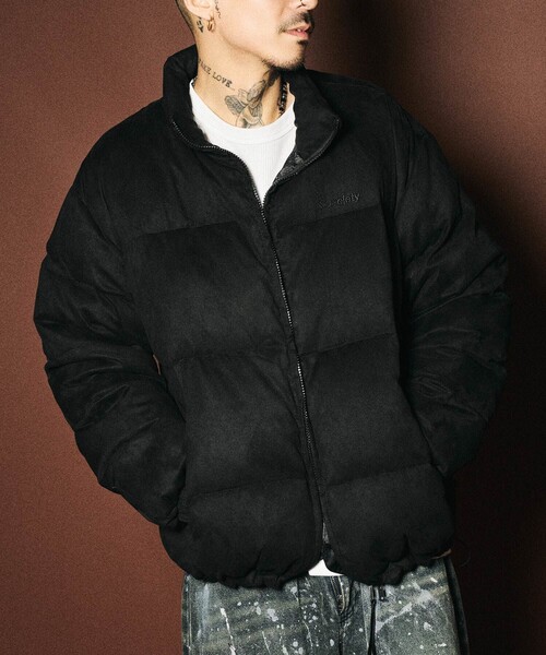 Subciety(サブサエティ)の「Faux suede puffer jacket(ブルゾン・メンズ・ブラウン/グリーン/ブラック・SMALL/MEDIUM/LARGE/X-LARGE)」の1枚目の写真
