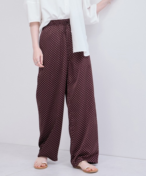 le cercle ADAM ET ROPE'(ルセルクルアダムエロペ)の「ドットパンツ(その他パンツ・レディース・ブラウン/オフホワイト/ブラック系その他・FREE)」の3枚目の写真