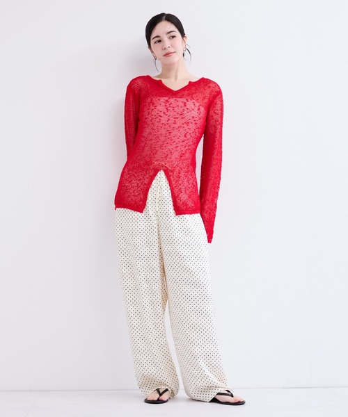 le cercle ADAM ET ROPE'(ルセルクルアダムエロペ)の「ドットパンツ(その他パンツ・レディース・ブラウン/オフホワイト/ブラック系その他・FREE)」の18枚目の写真