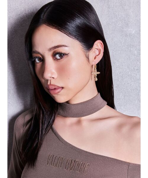 GYDA(ジェイダ)の「JEYSUS GG CROSSピアス(ピアス(両耳用)・レディース・ゴールド/シルバー・FREE)」の6枚目の写真