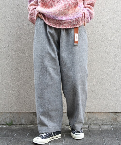 MEYAME(メヤメ)の「MEYAME/メヤメ ブラッシュドジャズネップデニム BRUSHED JAZZ NEP DENIM MEY-2513(デニムパンツ・レディース・グリーン/ブラック・0/1)」の2枚目の写真