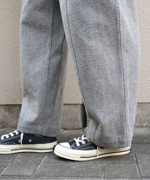 MEYAME(メヤメ)の「MEYAME/メヤメ ブラッシュドジャズネップデニム BRUSHED JAZZ NEP DENIM MEY-2513(デニムパンツ・レディース・グリーン/ブラック・0/1)」の5枚目の写真