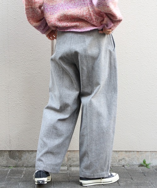 MEYAME(メヤメ)の「MEYAME/メヤメ ブラッシュドジャズネップデニム BRUSHED JAZZ NEP DENIM MEY-2513(デニムパンツ・レディース・グリーン/ブラック・0/1)」の8枚目の写真
