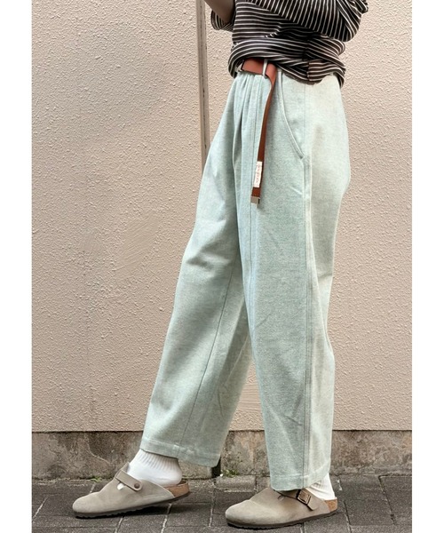 MEYAME(メヤメ)の「MEYAME/メヤメ ブラッシュドジャズネップデニム BRUSHED JAZZ NEP DENIM MEY-2513(デニムパンツ・レディース・グリーン/ブラック・0/1)」の10枚目の写真