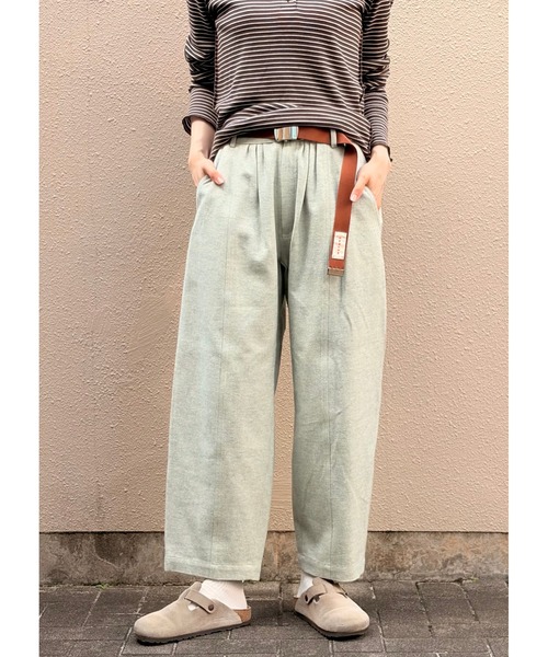 MEYAME(メヤメ)の「MEYAME/メヤメ ブラッシュドジャズネップデニム BRUSHED JAZZ NEP DENIM MEY-2513(デニムパンツ・レディース・グリーン/ブラック・0/1)」の17枚目の写真