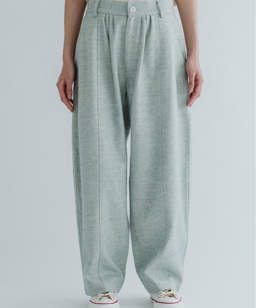 MEYAME(メヤメ)の「MEYAME/メヤメ ブラッシュドジャズネップデニム BRUSHED JAZZ NEP DENIM MEY-2513(デニムパンツ・レディース・グリーン/ブラック・0/1)」の18枚目の写真