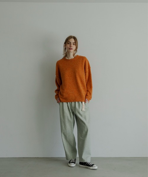 MEYAME(メヤメ)の「MEYAME/メヤメ ブラッシュドジャズネップデニム BRUSHED JAZZ NEP DENIM MEY-2513(デニムパンツ・レディース・グリーン/ブラック・0/1)」の22枚目の写真
