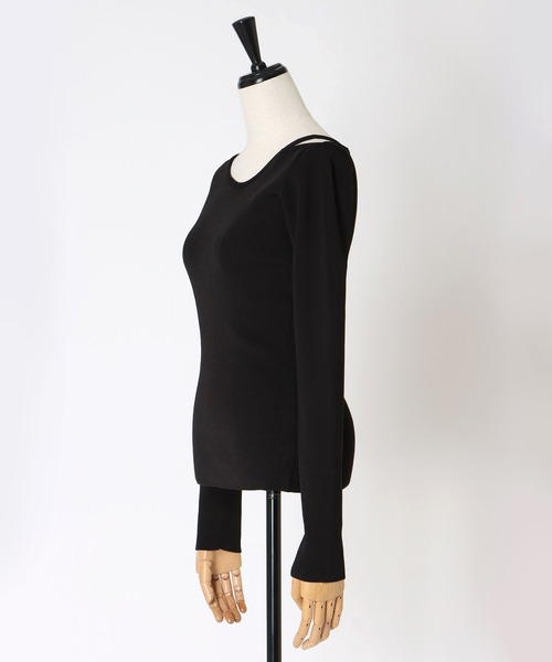 DRESSLAVE(ドレスレイブ)の「asymmetry rib pullover(アシンメトリーリブプルオーバー)(ニット/セーター・レディース・ホワイト/グリーン/ブラック・38)」の21枚目の写真