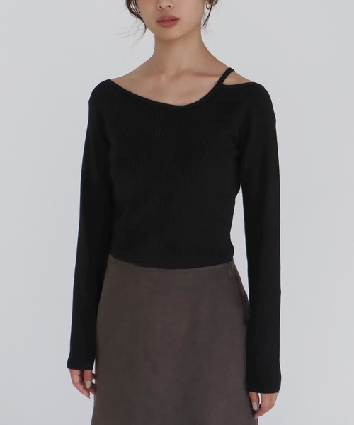 DRESSLAVE(ドレスレイブ)の「asymmetry rib pullover(アシンメトリーリブプルオーバー)(ニット/セーター・レディース・ホワイト/グリーン/ブラック・38)」の19枚目の写真