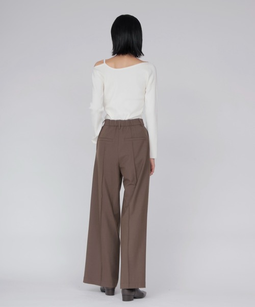 DRESSLAVE(ドレスレイブ)の「asymmetry rib pullover(アシンメトリーリブプルオーバー)(ニット/セーター・レディース・ホワイト/グリーン/ブラック・38)」の6枚目の写真