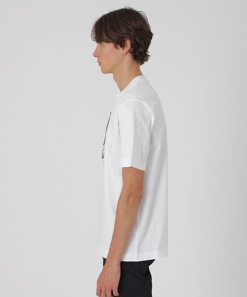 BLACK LABEL CRESTBRIDGE(ブラックレーベル・クレストブリッジ)の「ハブラシコーギーTシャツ(Tシャツ/カットソー・メンズ・オフホワイト/ブラック/ベージュ系その他/ピンク系その他2・L/XL/M/S)」の7枚目の写真