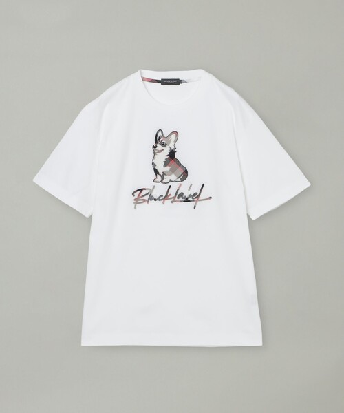 BLACK LABEL CRESTBRIDGE(ブラックレーベル・クレストブリッジ)の「ハブラシコーギーTシャツ(Tシャツ/カットソー・メンズ・オフホワイト/ブラック/ベージュ系その他/ピンク系その他2・L/XL/M/S)」の10枚目の写真