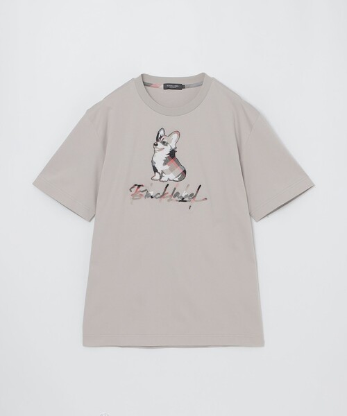 BLACK LABEL CRESTBRIDGE(ブラックレーベル・クレストブリッジ)の「ハブラシコーギーTシャツ(Tシャツ/カットソー・メンズ・オフホワイト/ブラック/ベージュ系その他/ピンク系その他2・L/XL/M/S)」の5枚目の写真