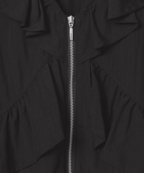 LEPSIM(レプシィム)の「フリルZIPベストチュニック 1023340(ベスト・レディース・グレイッシュベージュ/ブラック/ブラウン・FREE)」の19枚目の写真