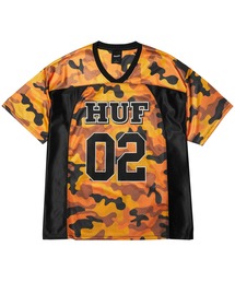 HUF（ハフ）の「CAMO FOOTBALL JERSEY（Tシャツ/カットソー）」