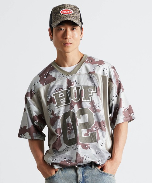 HUF（ハフ）の「CAMO FOOTBALL JERSEY（Tシャツ/カットソー・メンズ・ブラウン/オレンジ系その他・S/M/L/XL）」の11枚目の写真
