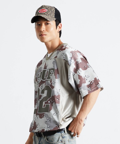 HUF（ハフ）の「CAMO FOOTBALL JERSEY（Tシャツ/カットソー・メンズ・ブラウン/オレンジ系その他・S/M/L/XL）」の10枚目の写真