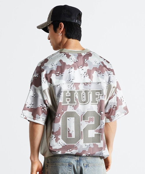 HUF（ハフ）の「CAMO FOOTBALL JERSEY（Tシャツ/カットソー・メンズ・ブラウン/オレンジ系その他・S/M/L/XL）」の9枚目の写真