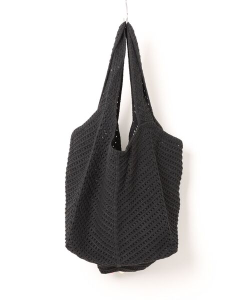 styiro（スタイロ）の「カラフルドットメッシュニットバッグ（トートバッグ・レディース・ブラック/ベージュ/アイボリー/グリーン・FREE）」の17枚目の写真