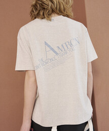 AMERICANA | Americana/アメリカーナ × Firsthand 別注 丸胴ラフィー天竺 ロゴプリントTEE / リラックスフィット ダイアゴナル バックプリントTシャツ 限定展開(Tシャツ/カットソー)