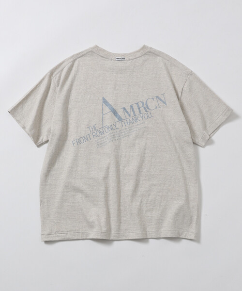 AMERICANA(アメリカーナ)の「Americana/アメリカーナ × Firsthand 別注 丸胴ラフィー天竺 ロゴプリントTEE / リラックスフィット ダイアゴナル バックプリントTシャツ 限定展開(Tシャツ/カットソー・レディース・オフホワイト/スミクロ/ダークブラウン・FREE)」の20枚目の写真