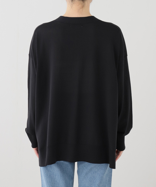 JOURNAL STANDARD（ジャーナルスタンダード）の「【UVカット/洗える/接触冷感】WASHABLE COOL UV Vカーディガン（ニット/セーター・レディース・ブラック/アイボリー/サックスブルー・FREE）」の13枚目の写真