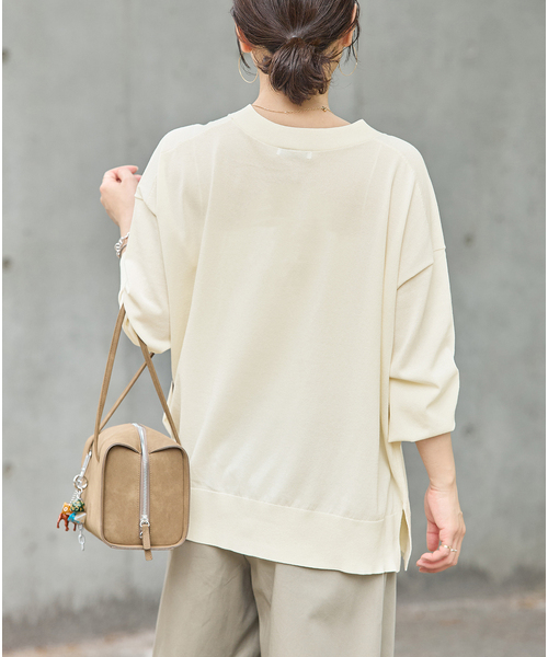 JOURNAL STANDARD(ジャーナルスタンダード)の「【UVカット/洗える/接触冷感】WASHABLE COOL UV Vカーディガン(ニット/セーター・レディース・ブラック/アイボリー/サックスブルー・FREE)」の19枚目の写真