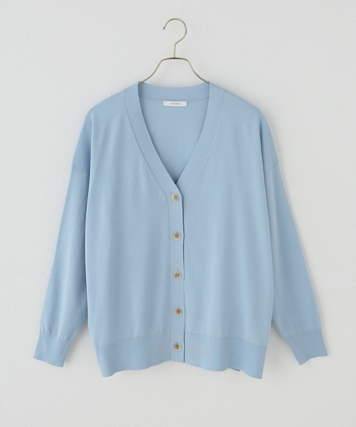 JOURNAL STANDARD(ジャーナルスタンダード)の「【UVカット/洗える/接触冷感】WASHABLE COOL UV Vカーディガン(ニット/セーター・レディース・ブラック/アイボリー/サックスブルー・FREE)」の11枚目の写真