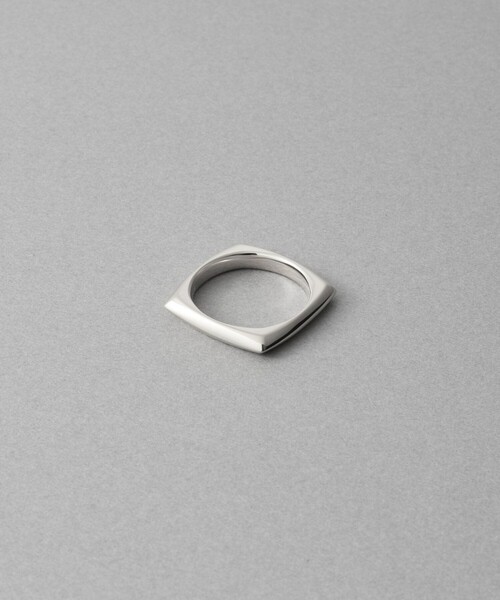 ete（エテ）の「[オブジェ] スクエア リング（リング・レディース・イエローゴールド/プラチナム・19号/15号/11号/17号/13号/9号/7号）」の3枚目の写真