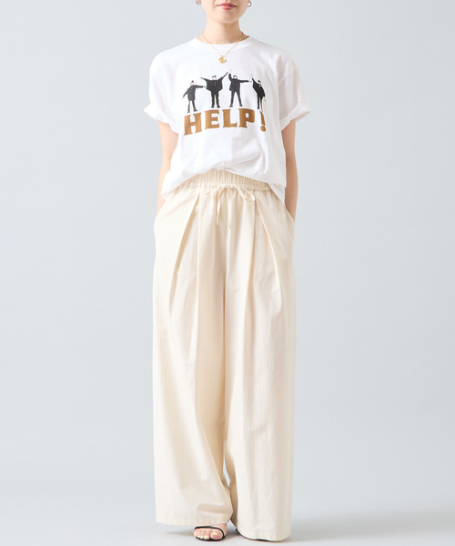 Liesse(リエス)の「《別注》【GOOD ROCK SPEED/グッドロックスピード】BeatlesTシャツ(Tシャツ/カットソー・レディース・ホワイト/チャコールグレー・FREE)」の3枚目の写真