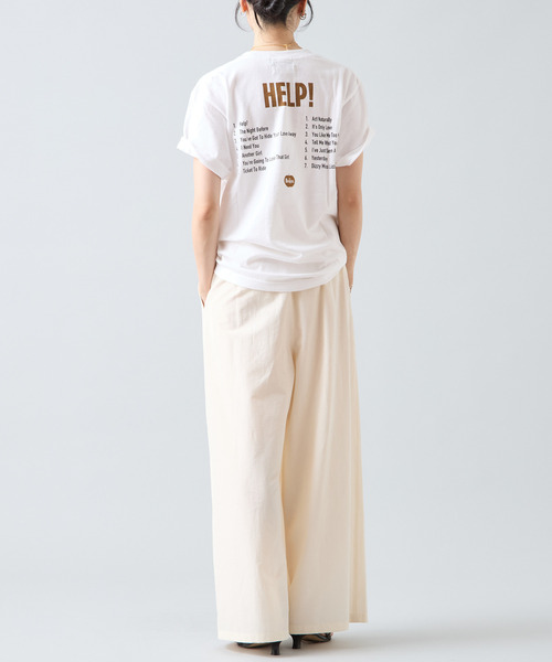 Liesse(リエス)の「《別注》【GOOD ROCK SPEED/グッドロックスピード】BeatlesTシャツ(Tシャツ/カットソー・レディース・ホワイト/チャコールグレー・FREE)」の6枚目の写真