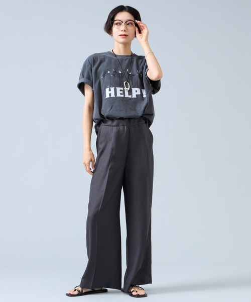 Liesse(リエス)の「《別注》【GOOD ROCK SPEED/グッドロックスピード】BeatlesTシャツ(Tシャツ/カットソー・レディース・ホワイト/チャコールグレー・FREE)」の10枚目の写真