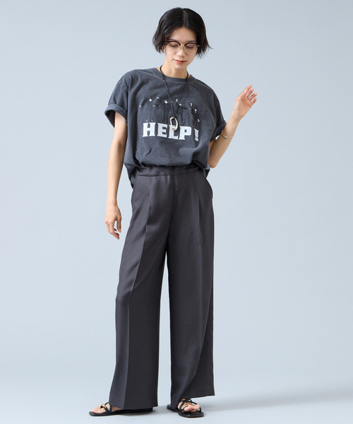 Liesse(リエス)の「《別注》【GOOD ROCK SPEED/グッドロックスピード】BeatlesTシャツ(Tシャツ/カットソー・レディース・ホワイト/チャコールグレー・FREE)」の11枚目の写真