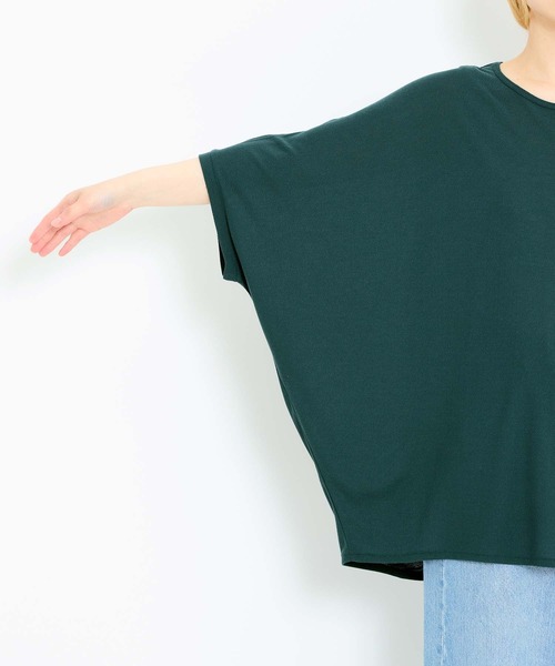 HEART MARKET(ハートマーケット)の「後ろヘンリードルマンチュニック(Tシャツ/カットソー・レディース・ダークパープル/グレイッシュベージュ/チャコール/ライトブルー/ブラック・FREE)」の14枚目の写真