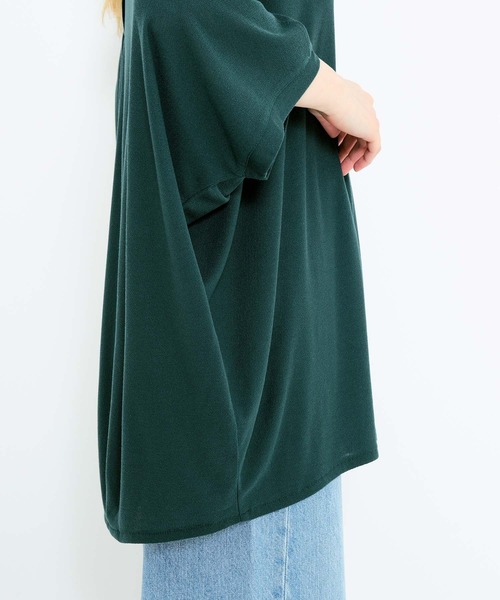 HEART MARKET(ハートマーケット)の「後ろヘンリードルマンチュニック(Tシャツ/カットソー・レディース・ダークパープル/グレイッシュベージュ/チャコール/ライトブルー/ブラック・FREE)」の17枚目の写真
